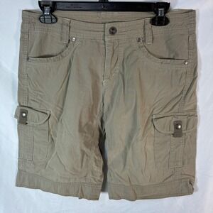 Kuhl Shorts Women's Size 8 Splash Cargo Hiking Outdoor Shorts Pockets 11" Tan
